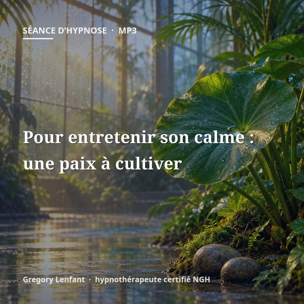 Hypnose pour entretenir son calme : une paix à cultiver