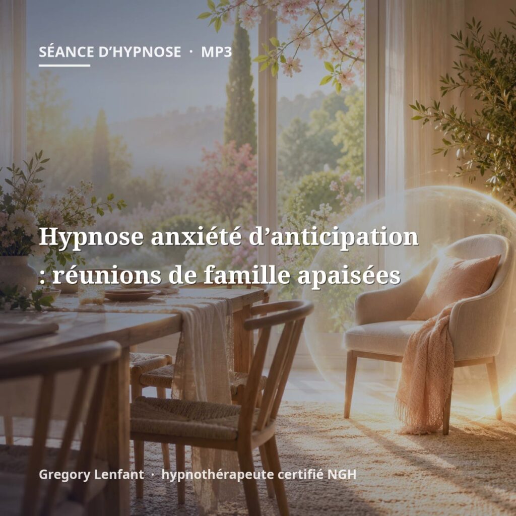 Hypnose anxiété d’anticipation : réunions de famille apaisées
