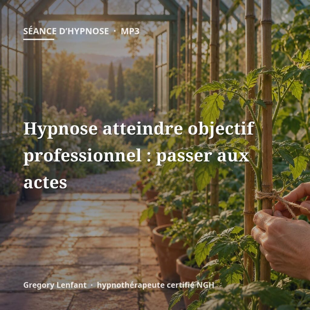 Hypnose atteindre objectif professionnel : passer aux actes