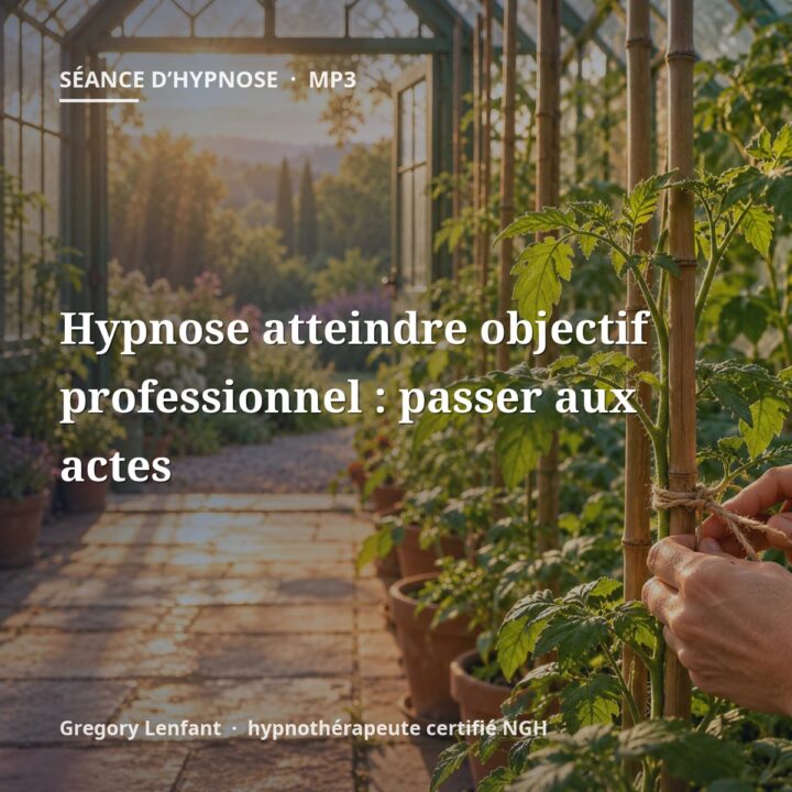 Hypnose atteindre objectif professionnel : passer aux actes
