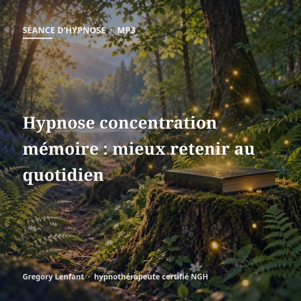 Hypnose concentration mémoire : mieux retenir au quotidien