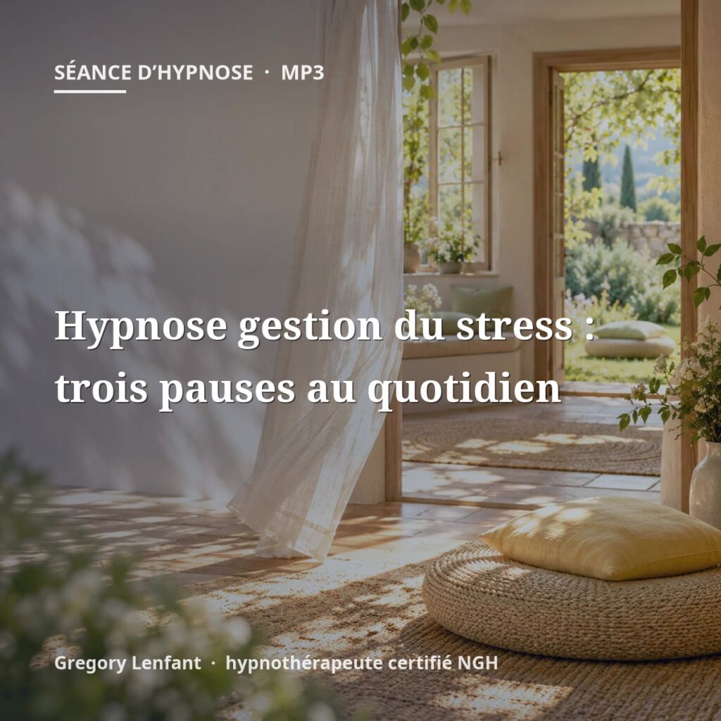 Hypnose gestion du stress : trois pauses au quotidien