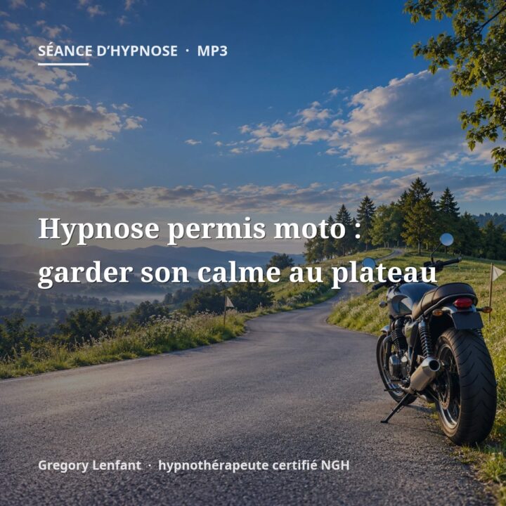 Hypnose permis moto : garder son calme au plateau