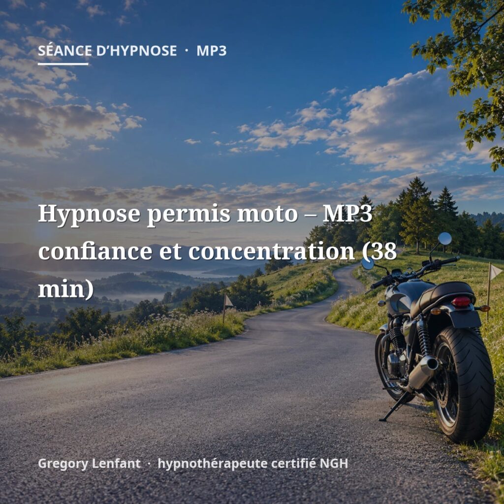 Hypnose permis moto – MP3 confiance et concentration (38 min)