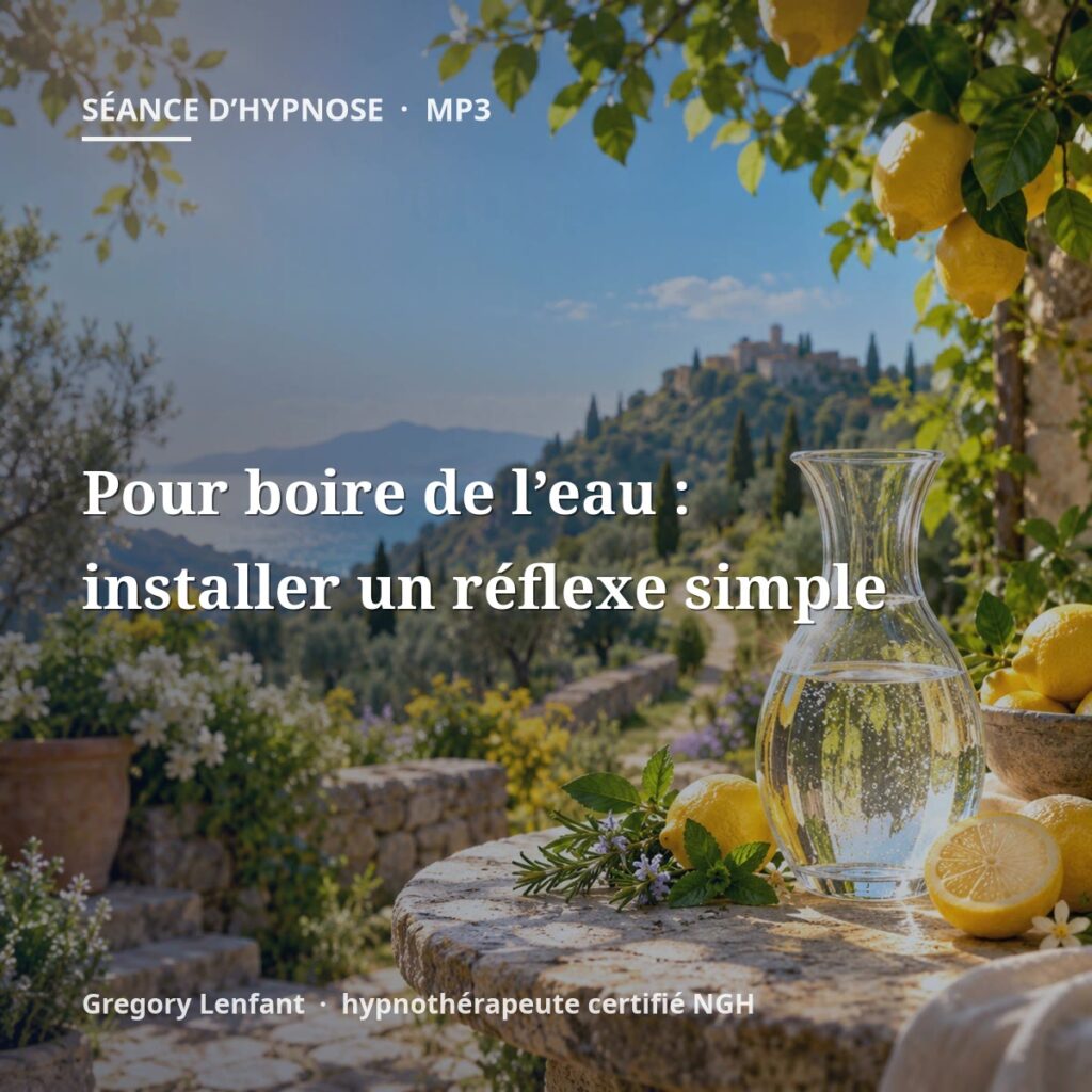 Hypnose pour boire de l’eau : installer un réflexe simple